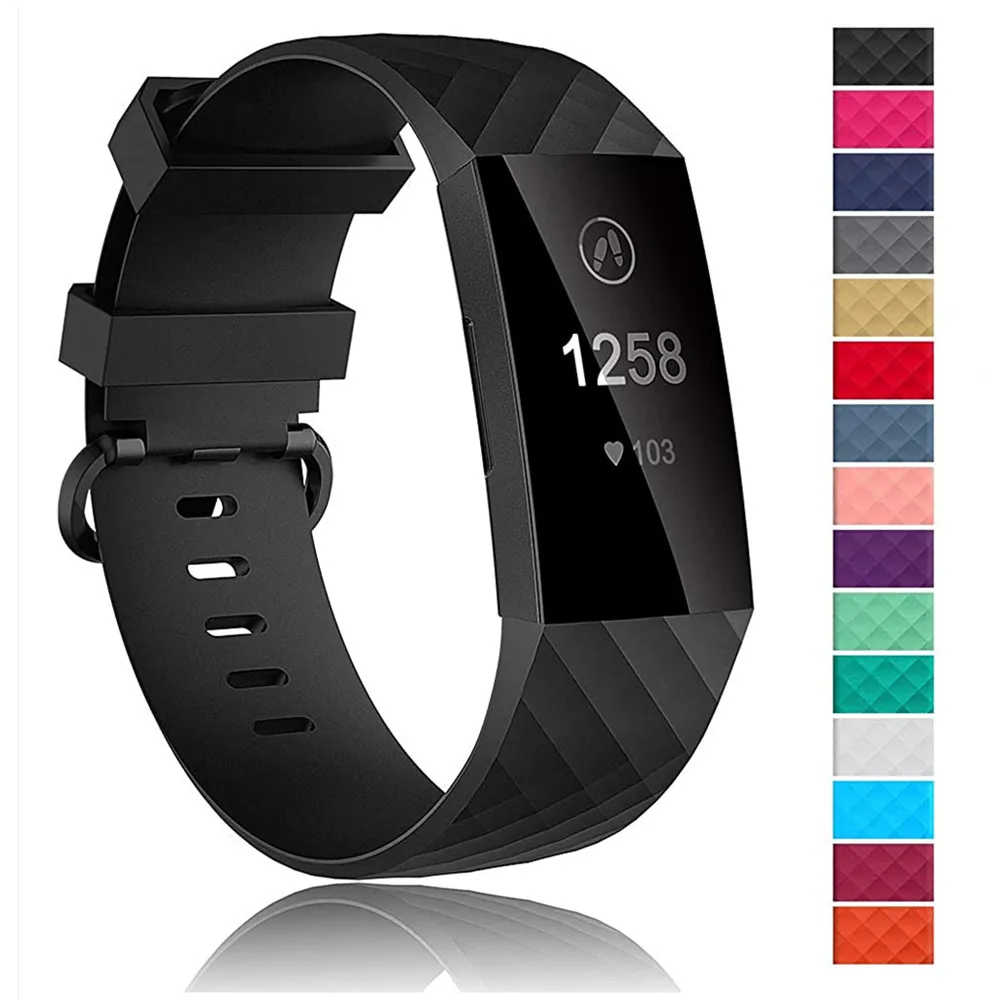 TenCloud Cinturino In Metallo Con Strass Per Fitbit Charge 4/3, Bracciale Elegante Con Cristalli Per Donna, Regolabile Da 14 A 20,3 Cm, Colore Oro Rosa