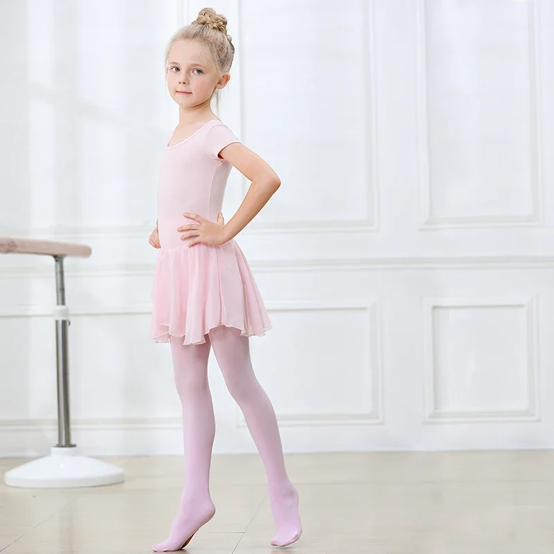 Kids Pantyhose Ballet Tights Toddler Tights Women Girl Footstep style Transition Dance Pantyhose Stockings With Hole baby kids spring autumn