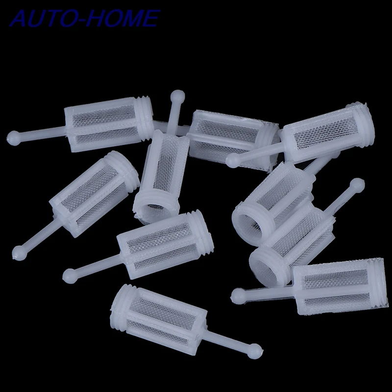

10Pcs Plastic Gravity Type Spray Gun Spray Filter Pot Diameter 11mm Length 36mm