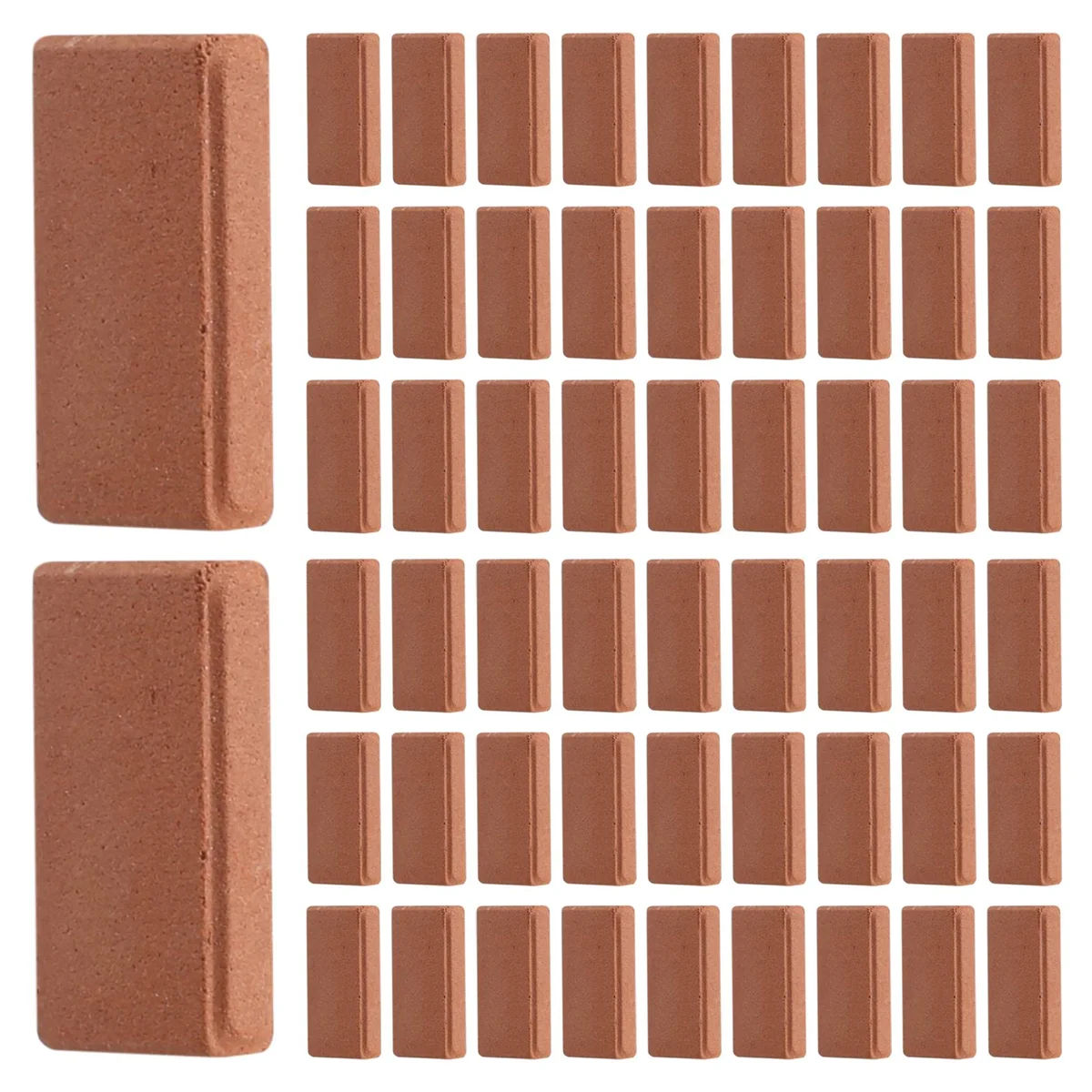 200 Pieces Mini Bricks for Landscaping Miniature Bricks Brick Wall Small Bricks for Dollhouse Garden Parts,1/35 Scale 3