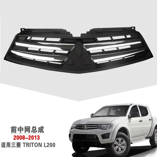 Mitsubishi ブラックメッシュグリル グリル 10-13三菱アウトランダー新しい黒アッパーフロントグリル