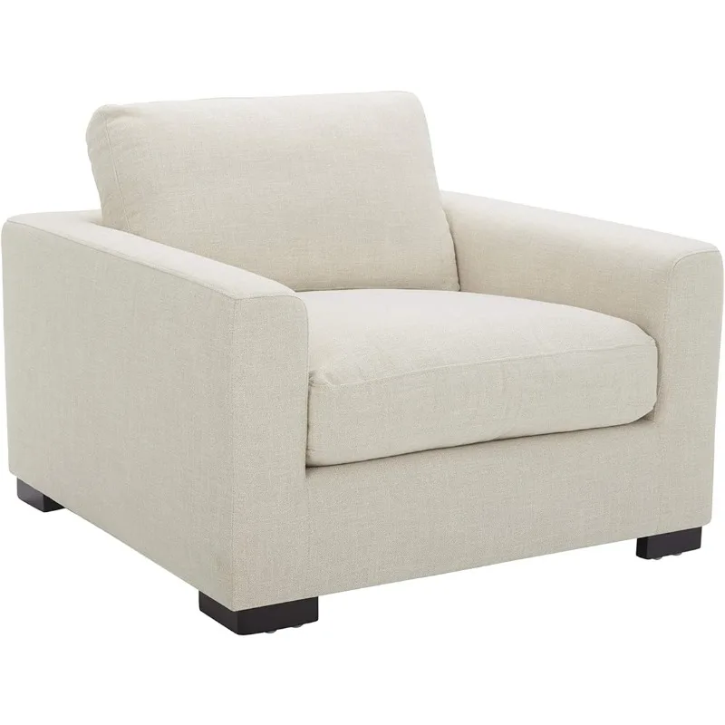 

Extra-Deep Down-Filled Accent Living room Chair, 42.1"D x 43.3"W x 31.5"H, Cream