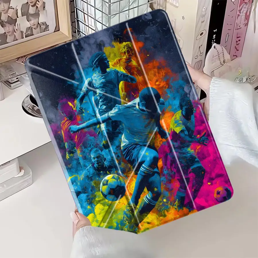 Soccer Match Premium Tablet Case with Holder and Cover