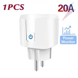 WiFi Smart Plug EU with Power Monitoring and Remote Control (20A Power Monitor)