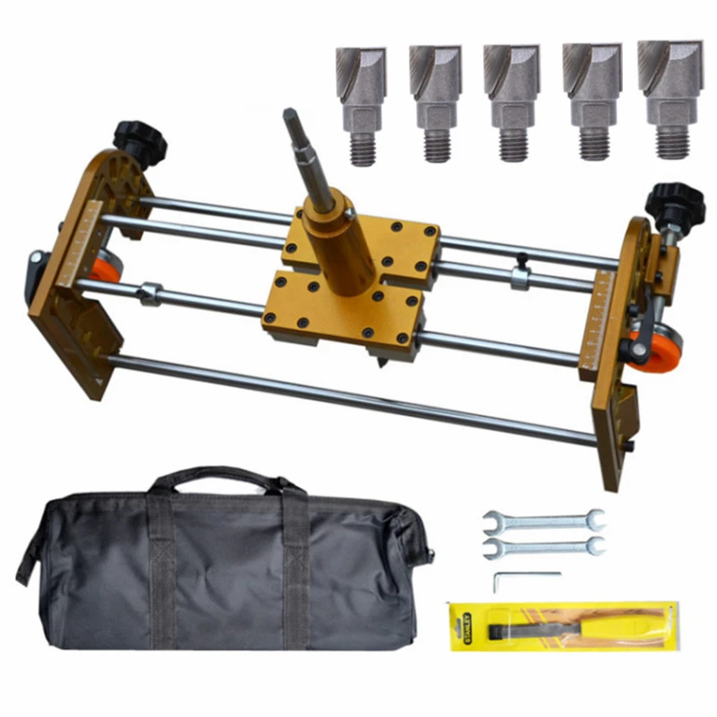 Door Lock Hole Opener Set For Installing Doors Lock Mortise Jig For Wooden Doors Mortising