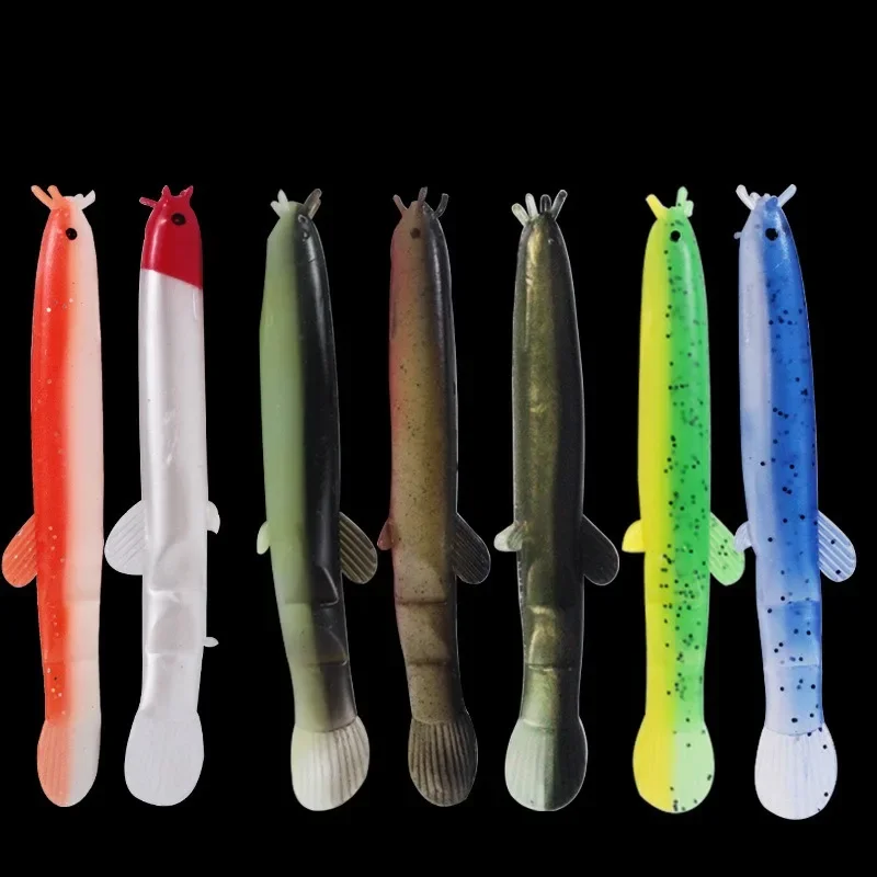 

Мягкая рыболовная приманка Twocolor loach Luya, одинарная мягкая искусственная рыболовная группа, необходимая для рыбалки
