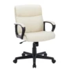 JHK PU Leather Ergonomic Padded Living Room Rocking Gaming Chairs Adjustable Height Rolling Swivel Wheel With Lumbar Support 3