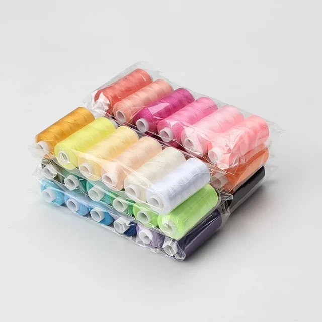 12 Colors/set Polyester Sewing Thread With Needles And Thread Spool, For  Sewing And Mending, Multi-color