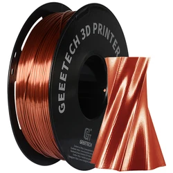 Premium 1kg Tangle-Free 3D Printer Filament - PLA PETG, 1.75mm, Black & White, Vacuum Sealed (Silk Copper PLA)