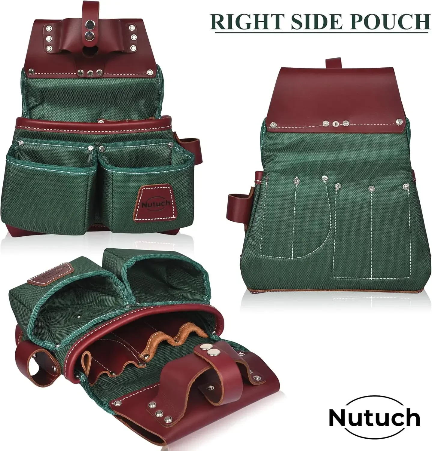 and Leather Belt Nylon lPouch Carpenter Belt Construction Framers Electrician  Belts Drywall 4