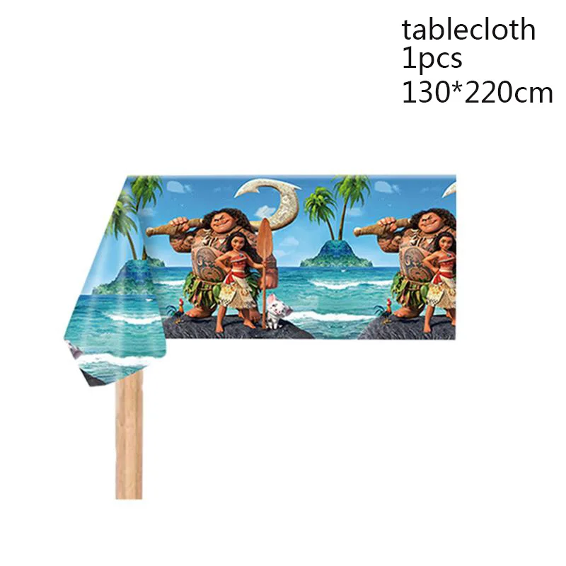 Moana birthday party decorations kids Cup Tablecloth Plates moana party  supplies baby shower, gift favors tableware set - AliExpress