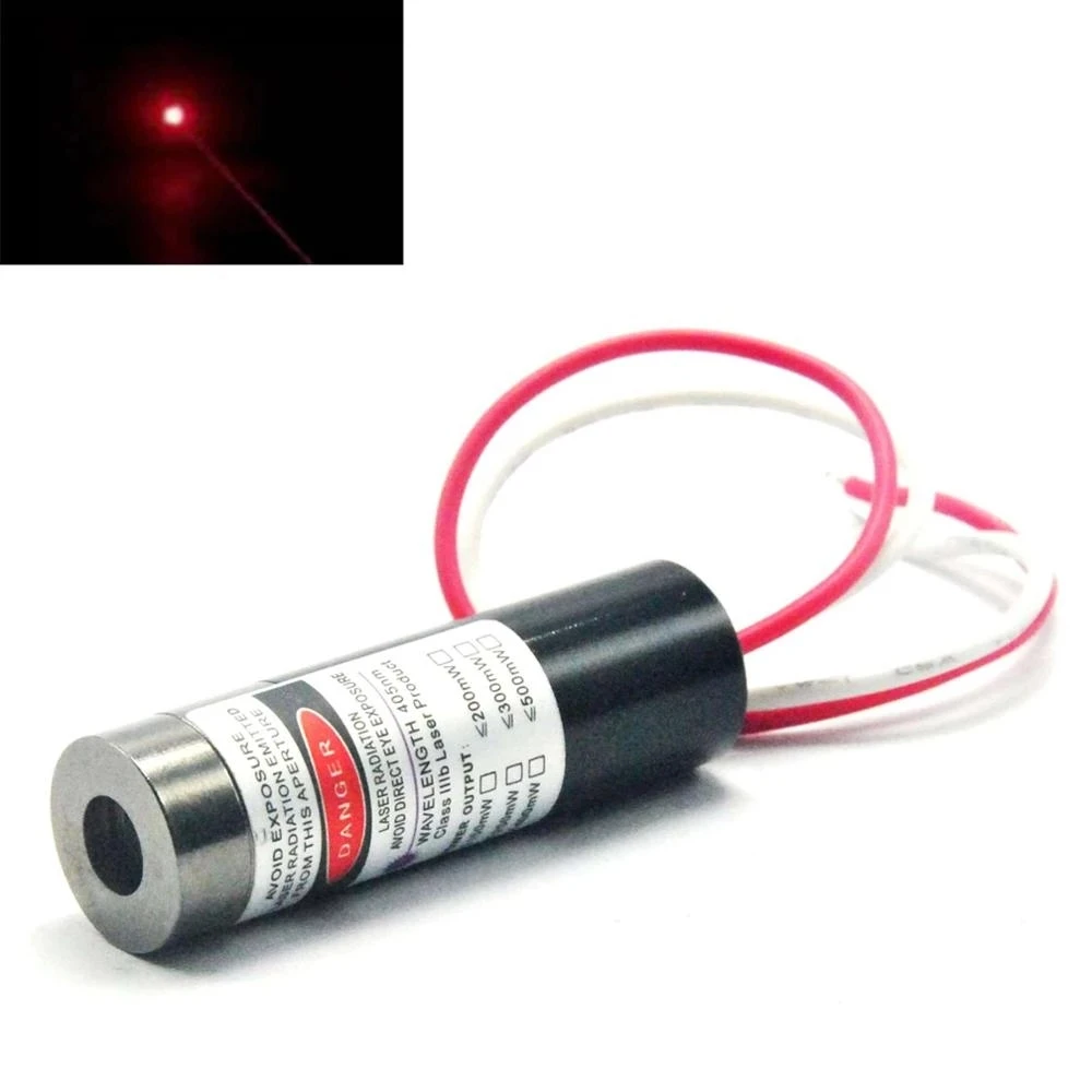 Industrial Violet Blue 405nm 20mw Laser Dot/Line/Cross Diode Module w/ Driver In 13x42mm