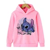Y2k Kawaii Christmas Disney Stitch Hoodie Children Cartoon Clothes Kid Girl Boy Lilo and Stitch Sweatshirt Hoody Baby Casual Top 1