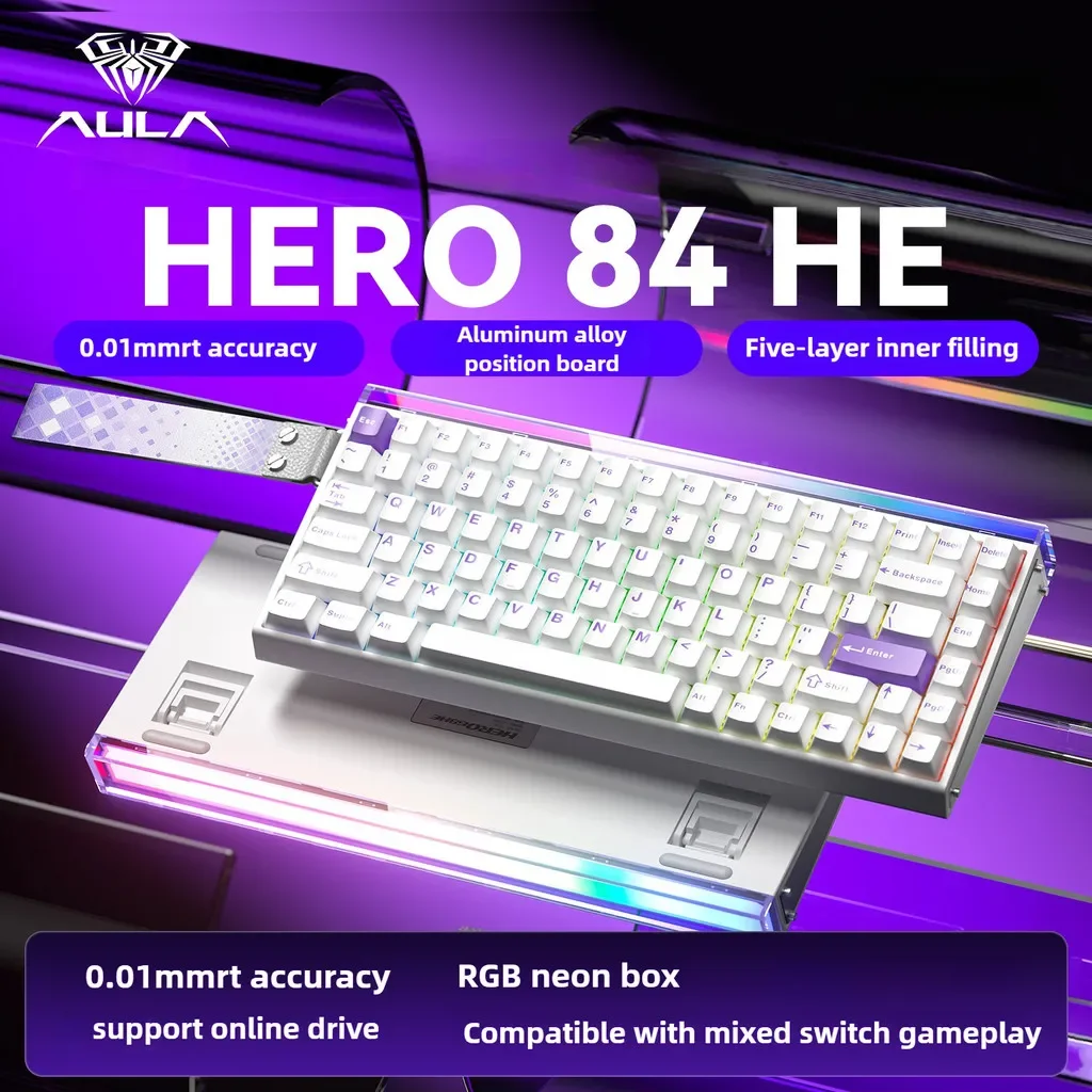 Aula Hero84 HE 磁気スイッチキーボードホール効果ラピッドトリガー Aula Hero84 HE 磁気スイッチキーボードホール効果ラピッドトリガー