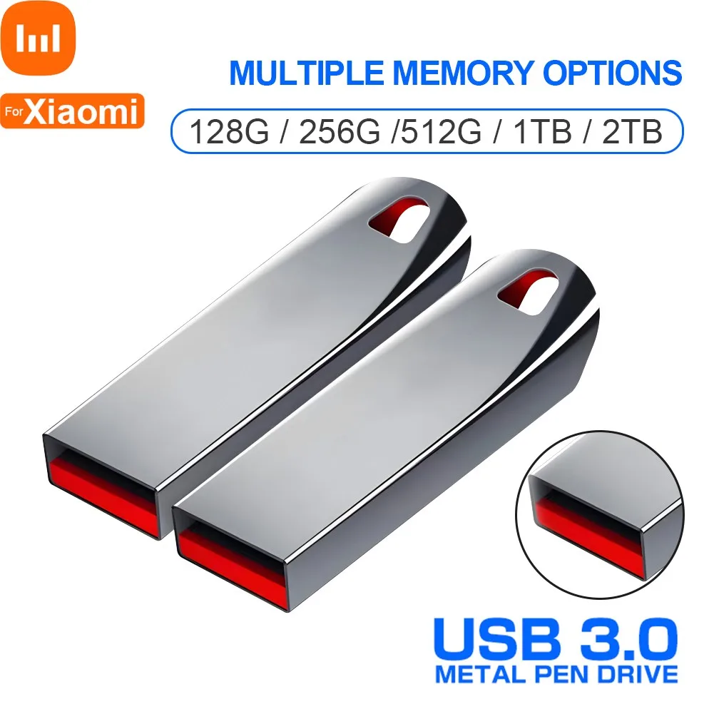 Per Xiaomi Ad Alta Velocità Usb 3.0 Flash Drive 2Tb 1Tb 512Gb 256Gb 128Gb Pendrive U Stick Impermeabile Pendrive Flash Disk Per Computer