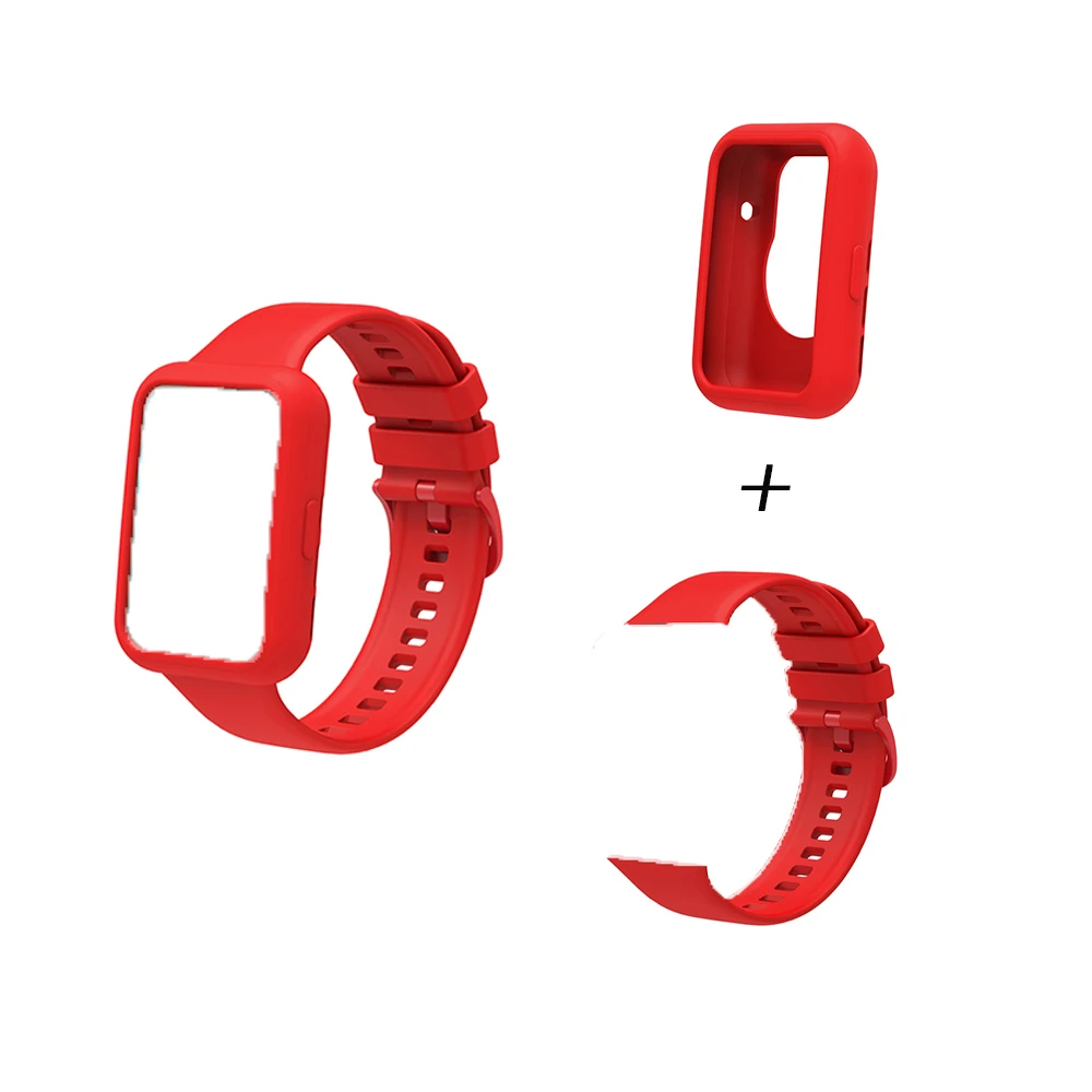 Premium 2-in-1 Silicone Smartwatch Case & Strap Combo - Universal Fit