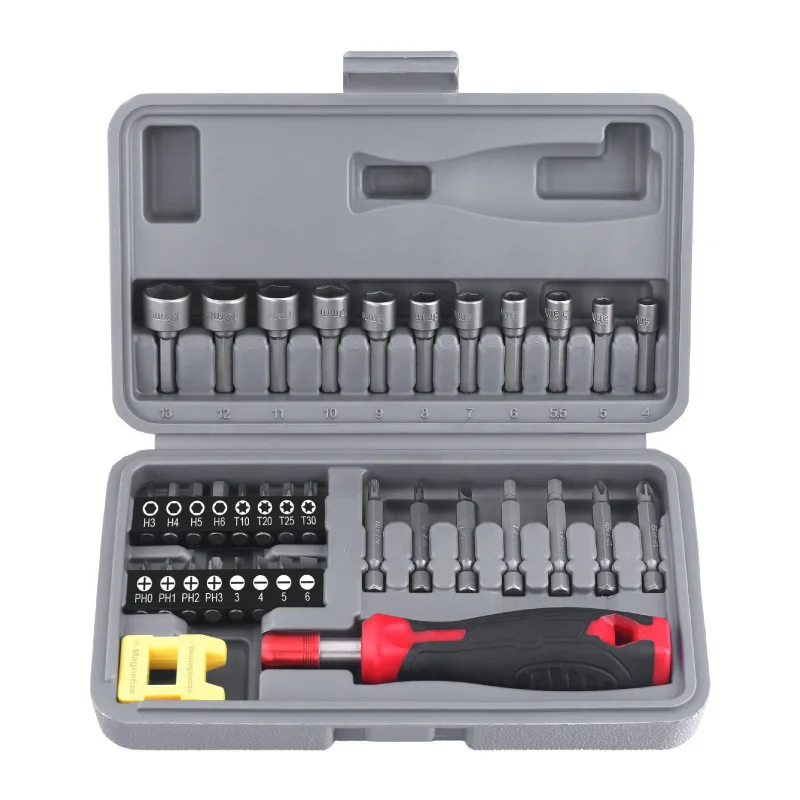 Universal Drive Set Universal Driver Bit Set (36-Pc) - Multi-Tip for Hex, Torx, Star, Cross ...