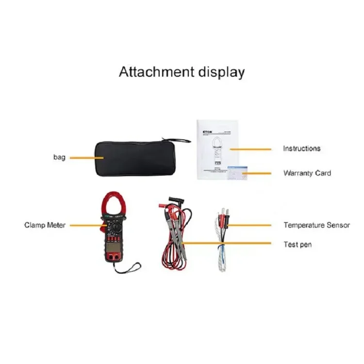 ETCR6450 Mini Digital multimeter AC DC 1000A Resistance/Capacitance/Frequency Cl