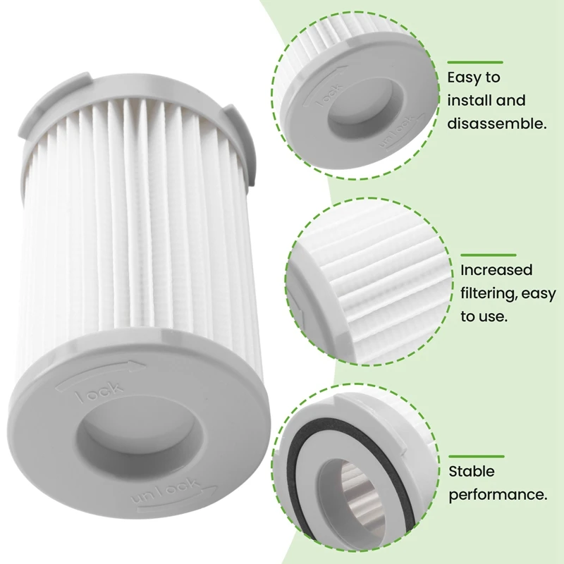 Vhbw Filtro Aria Di Scarico Per AEG Minion – Compatibile Con ATI 7610, 7625, 6730, 6750, 6755, 6756, 6757 – Sostituisce EF75B
