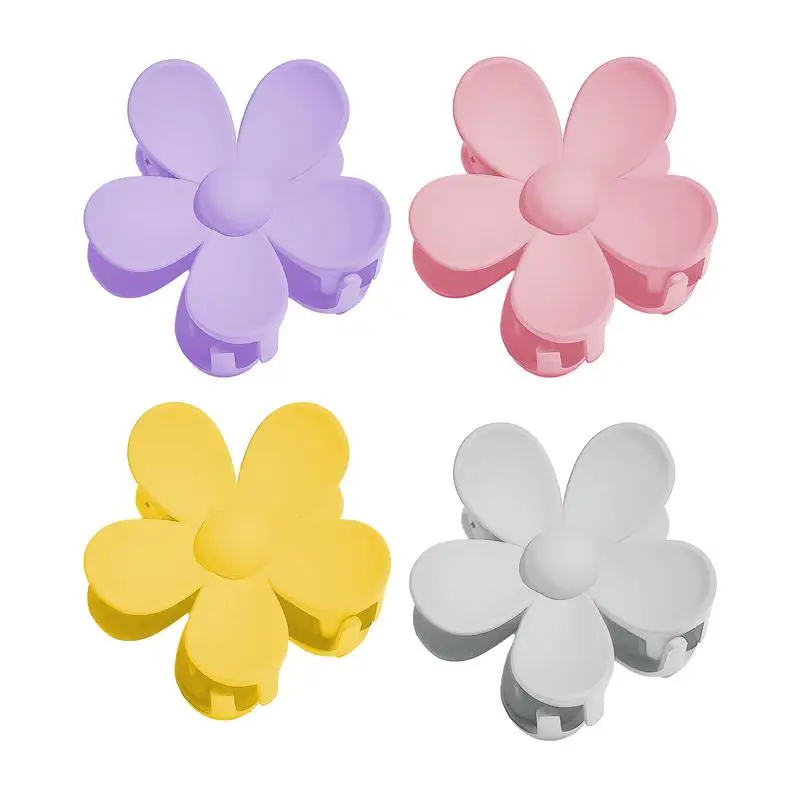 

Candy Color Hair Clip High-quality Material Flower Shaped Hairpin Fashion Hair Accessories For Girl Headdress Ornament Styling