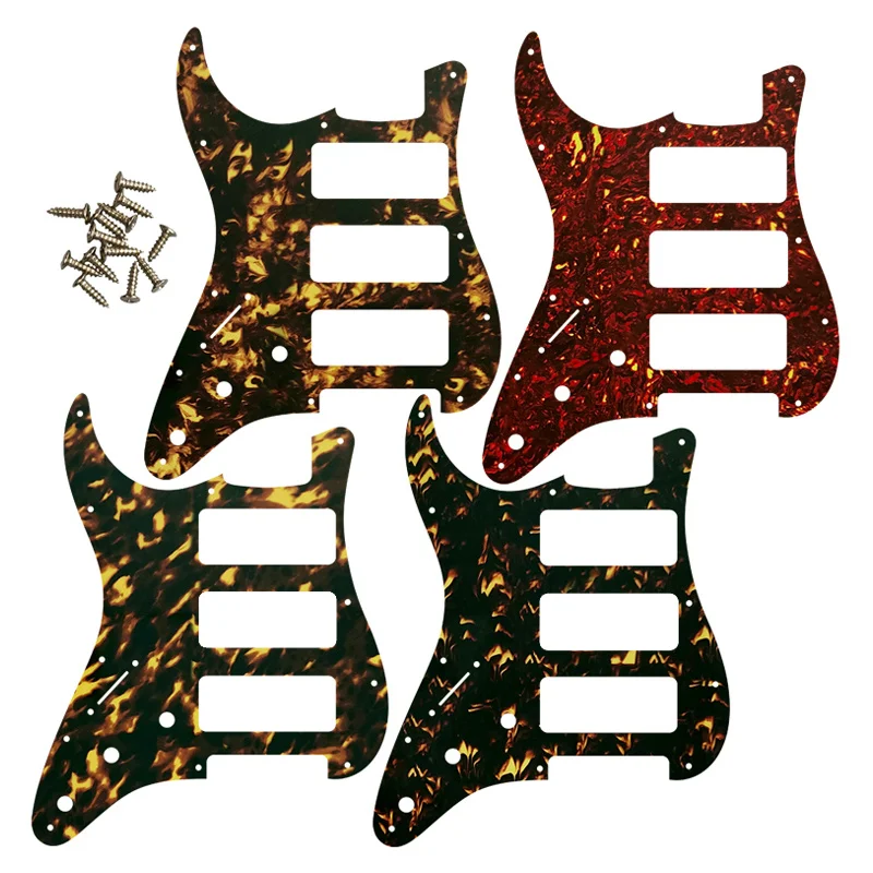 

5pcs Great Quality Guitar Parts Guitar PICKGUARD For US Left Handed 11 Screw Holes Strat 3 P90S Humbucker Many Colors