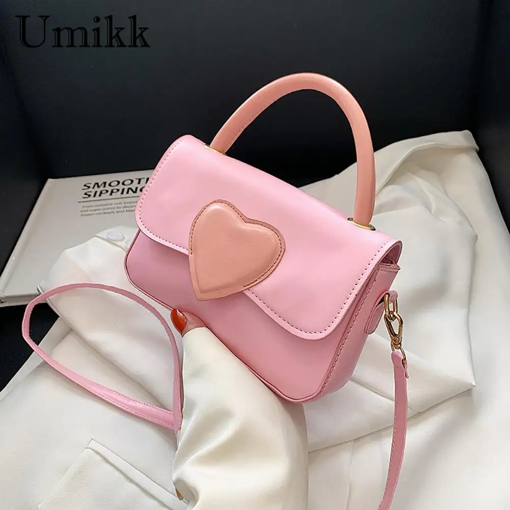 Women Love Heart Mini Handbag Shoulder Bag Tote Purse Satchel Messenger Hobo Bag 