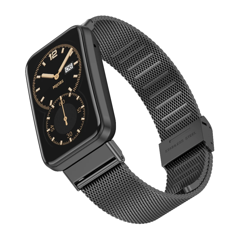 Strap-it Milanese-Armband Passend Für Xiaomi Smart Band 7 Pro Silber Strap It