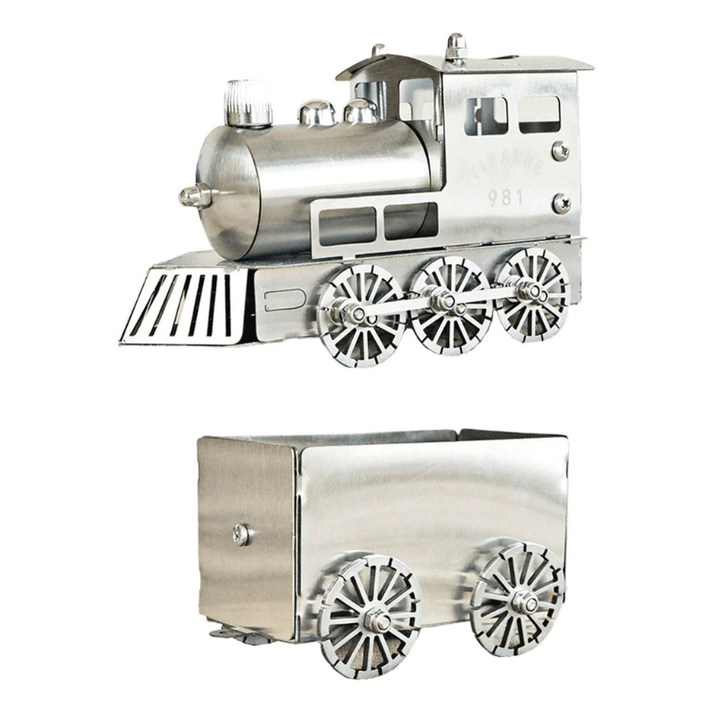 

Vintage Train Model Metal for Creative Household Bedroom Tabletop Decoration