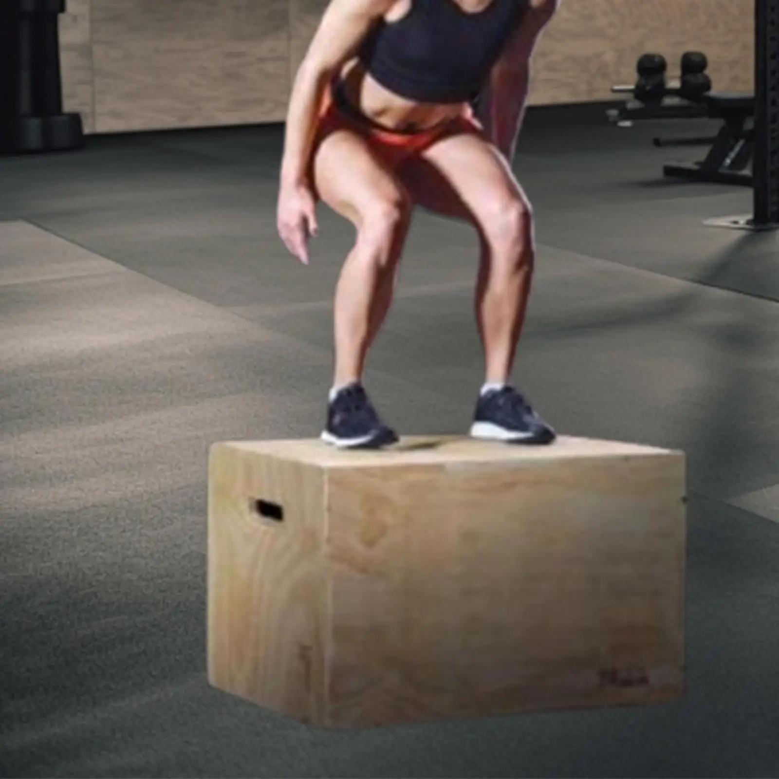 Wooden Plyo Box Multipurpose Step up Box Jumping Agility Box for Jumping Conditioning Strength Training Workout Lunges Home Gym