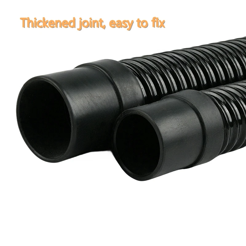 Water Hose Plastic Hose Plastic Tube I.D 20/25/32/40mm Fish Tank Corrugated Hose Aquarium Corrugated Pipe Soft Rubber Head Inlet and Outlet Hose Water Pipe 1PC