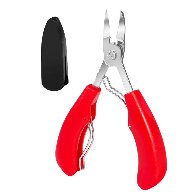 Nail Clippers Stainless Steel Nail Clippers Bent Nose Plier Nail Hook Oblique Mouth Clippers Groove Slant Tip Scissor Cuticle Nipper