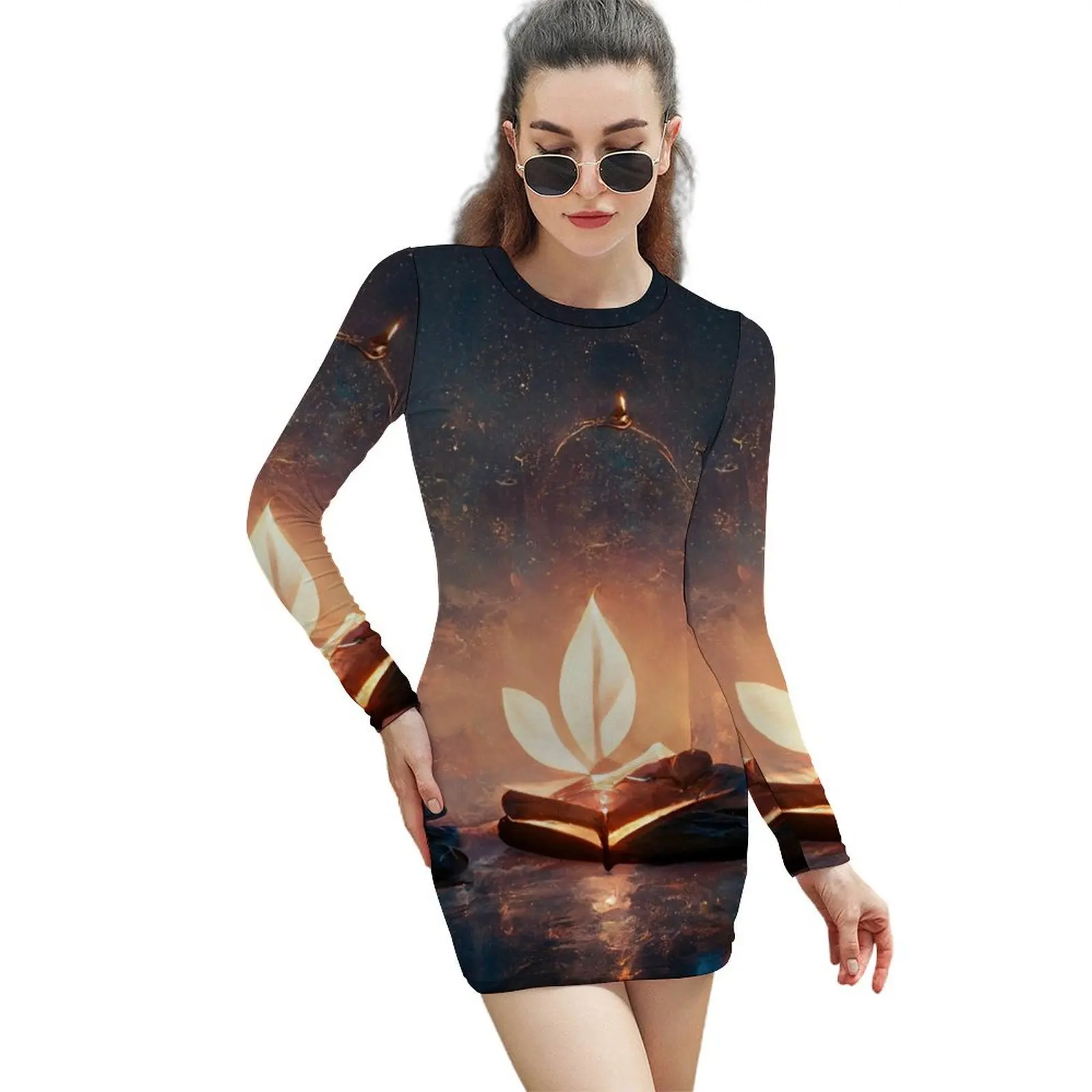 

Spiritual Healer with Her Self love Journal Long-Sleeved Sheath Dress summer dresses women 2024 clothes for women
