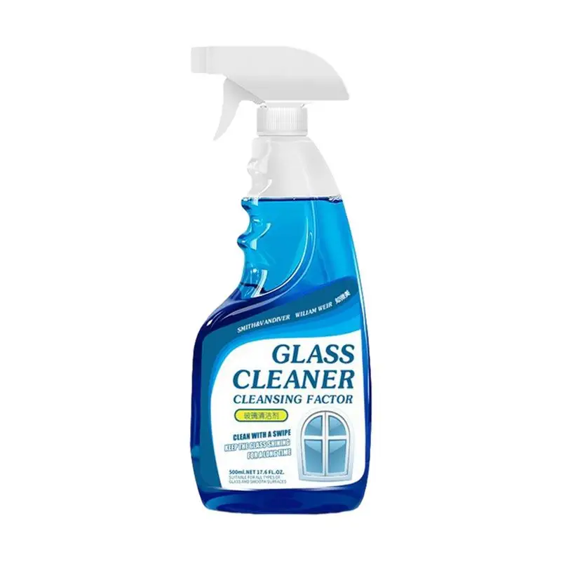 

Glass Cleaner Spray Powerful Bathroom Glass Descaling Solution For Window Household Glass Stain Remover