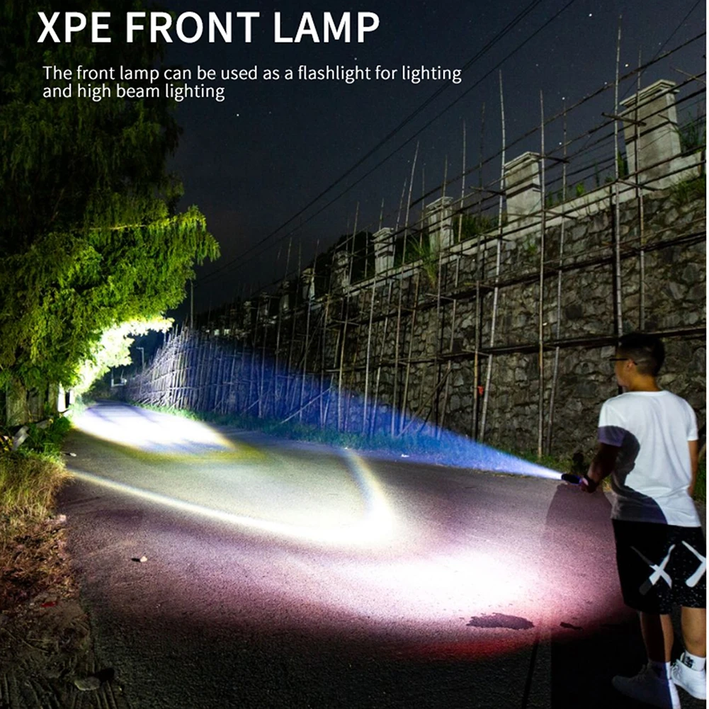 USB Rechargeable XPE LED Emergency Floodlight IPX4 Waterproof COB Handheld Camping Torch Multifunctional Inspection Lamp