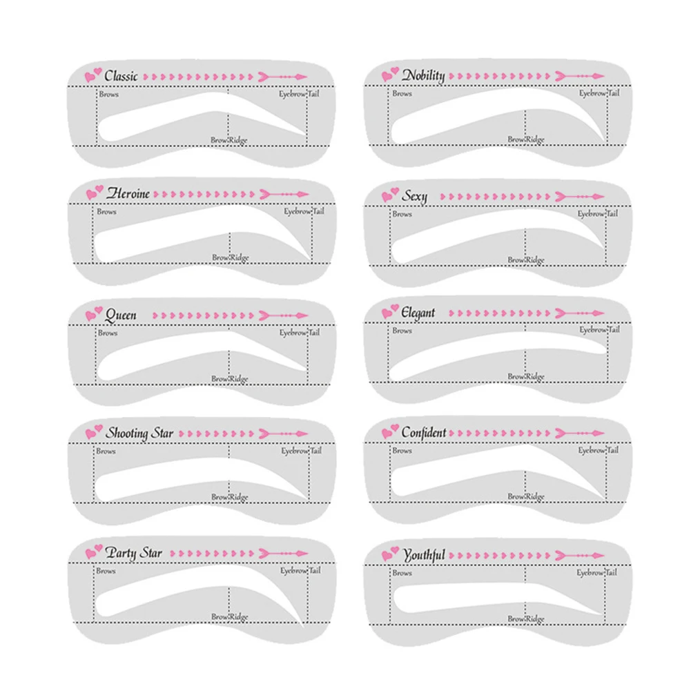DIY Drawing Eyebrow Template Guide Beauty Tools Stickers Cosmetic Accessories