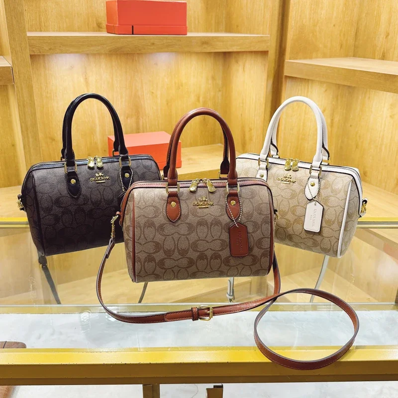 Elegante Borsa a Tracolla in Pelle da Donna, Classica Borsa a Mano di Design, Stile Lussuoso per Signore alla Moda - immagine 4
