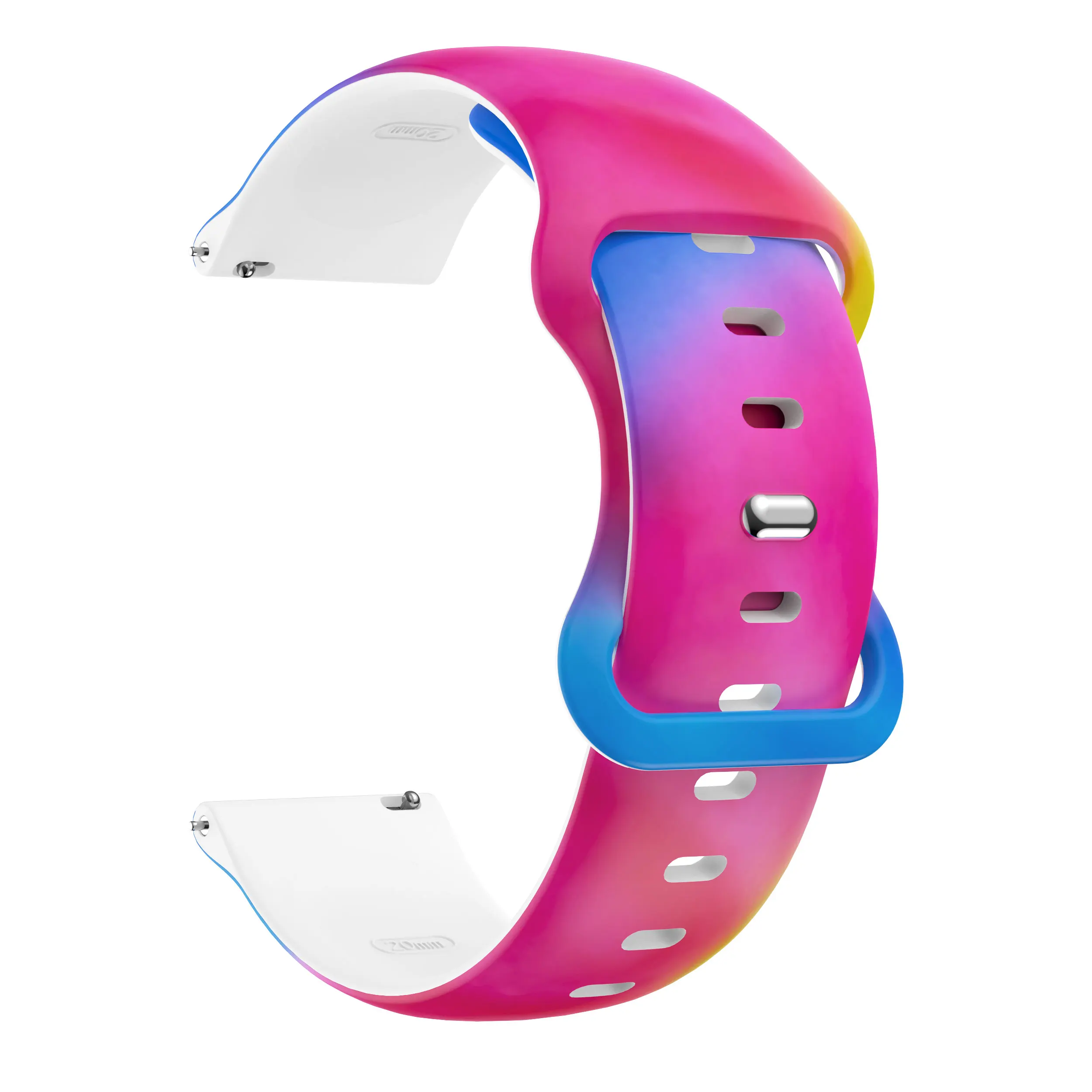 Colorful 20mm Silicone Printed Strap - Premium Replacement Wristband