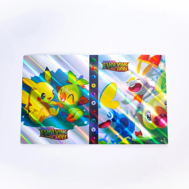 Pokemon Album 3D Holographic 240pcs Pikachu Charizard Shining Map Collections Notebook Binder Folder Holder Book Cards Protector Flash 99