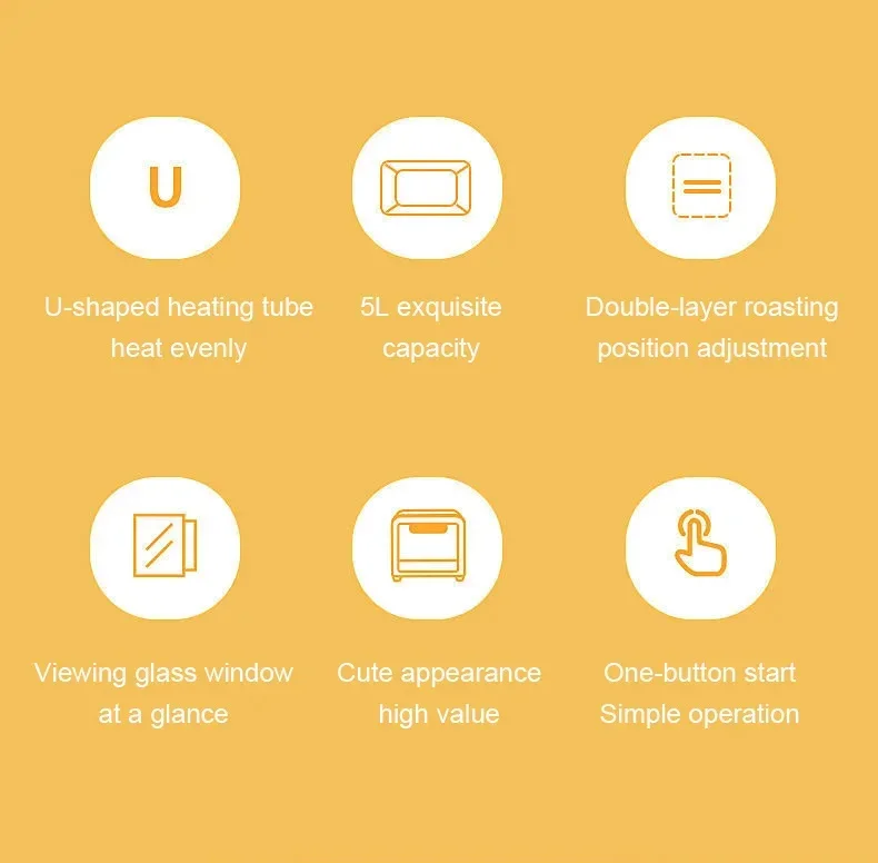 Description Picture 4 of item220V 300W 5L Multifunction Mini Electric Pizza Crepe Bakery Roast Oven Grill Breakfast Machine Cookies Cake Bread Maker