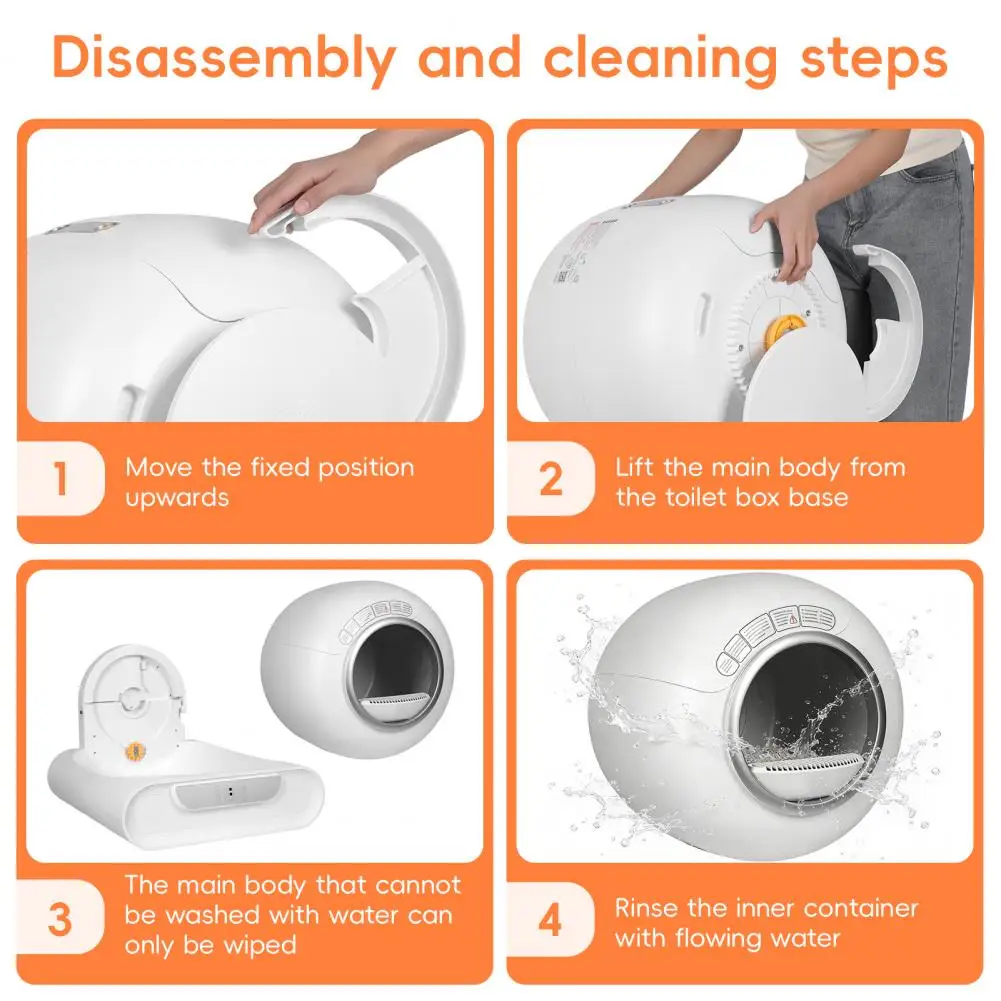 Automatic Self-cleaning Cat Litter Box With Smart Wifi App Control_voghion.com
