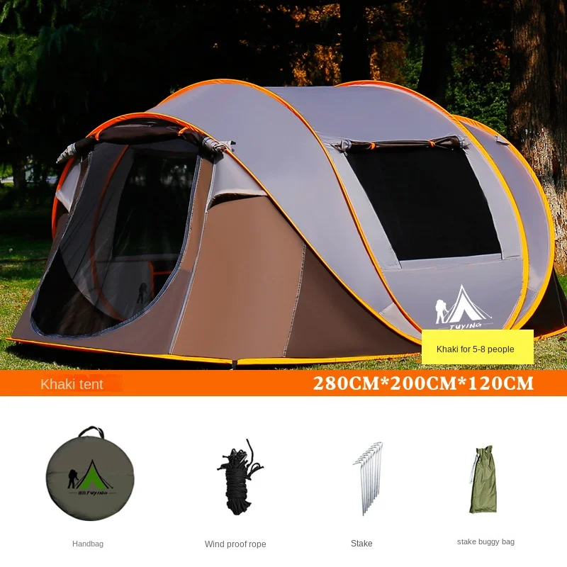 Tentes De Camping Pour 4 Personnes 208 x 208 x 145cm