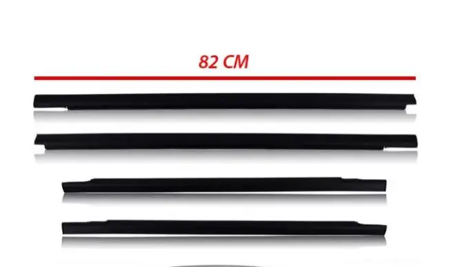 4 Pcs MR144697 미쓰비시 L200 Strada K60 K70 1996-2004 유리 라미네이트 용 Weatherstrip 용 4 도어 외부 창 유리 고무