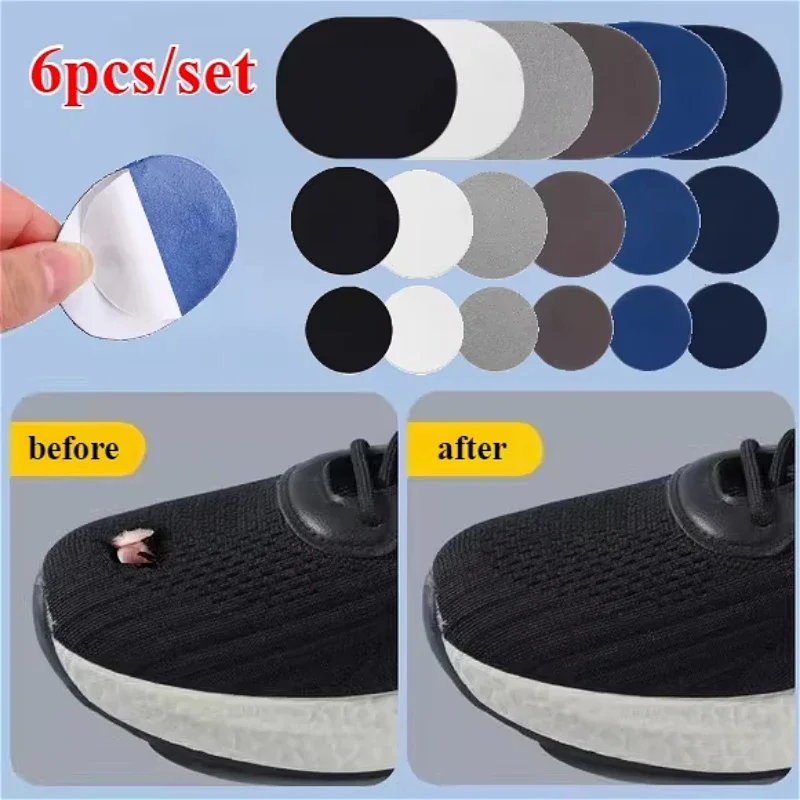 Shoe repair patch 6pcs Heel Wear Repair Shoe Patch Stickers Unisex Anti-Wear Heel Protector
