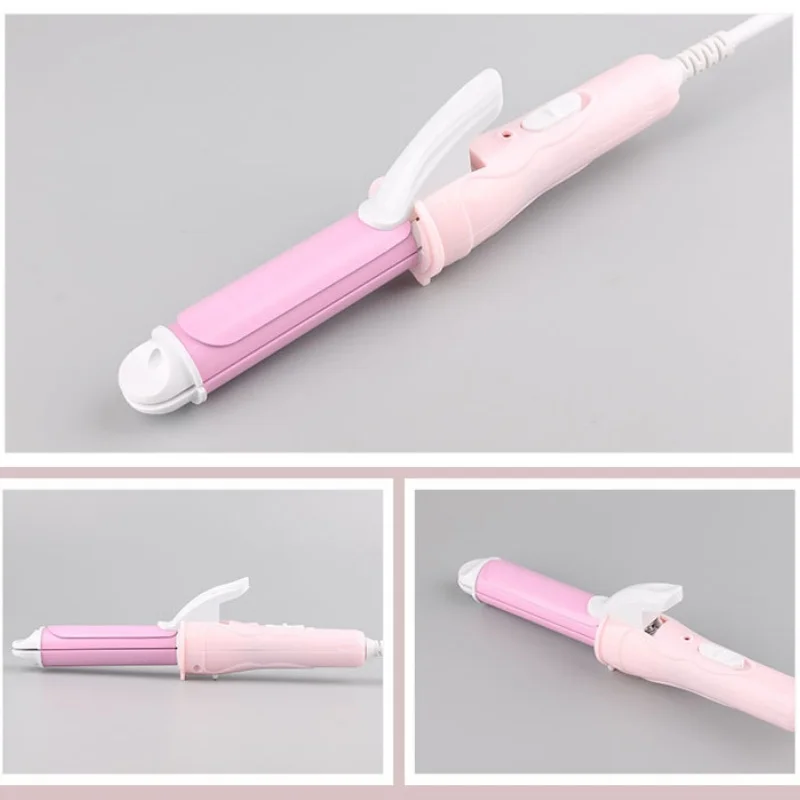 2-in-1 Pink/Purple/Blue Mini Curling Iron Perm Curling Iron Wet/Dry Dual-purpose Straight Hair Straightener