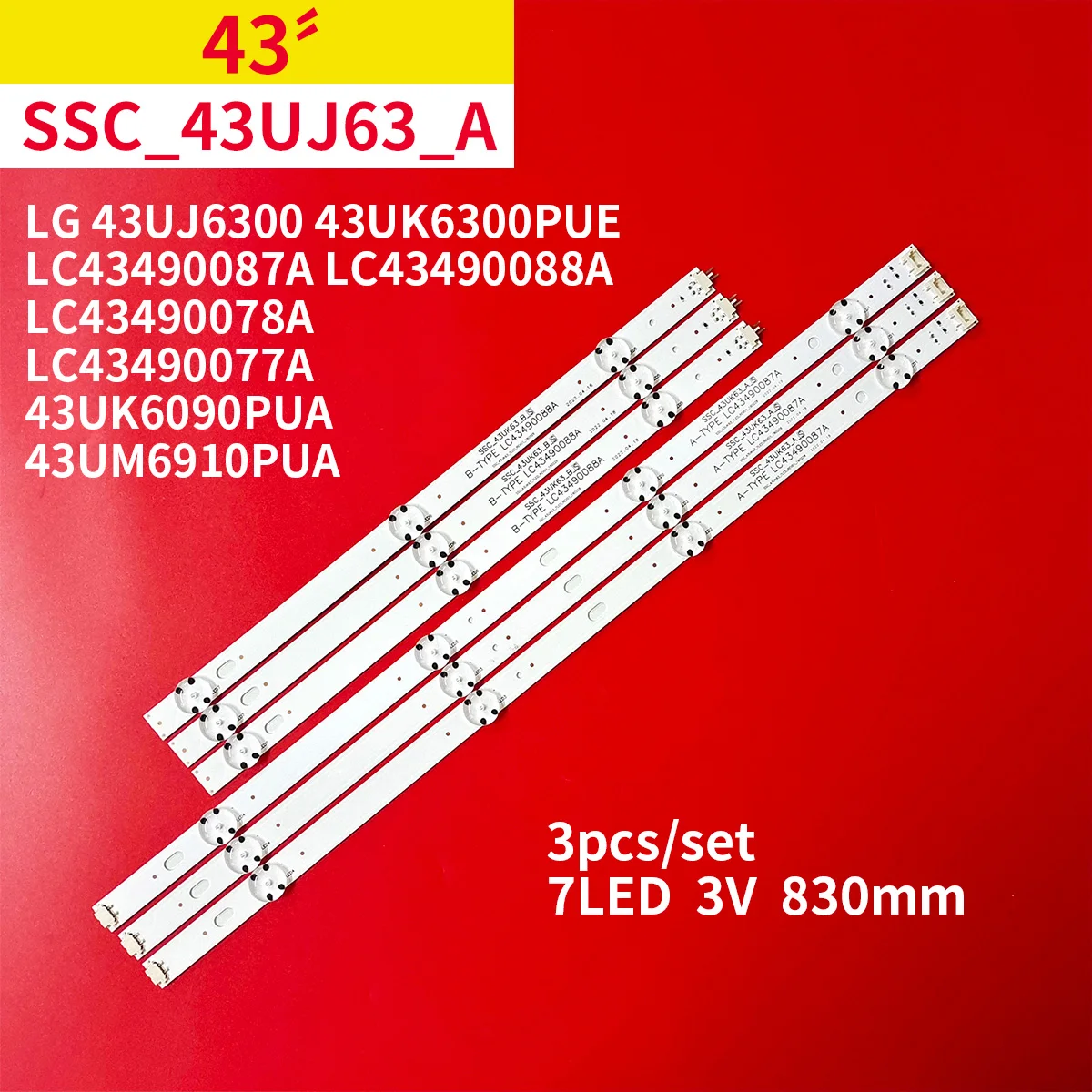 LED-strip-LC43490087A-LC43490088A-LC434900874A-LC43490085A-LC43490084A ...