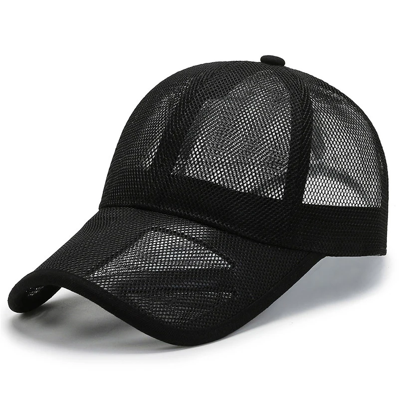 Unisex Summer Cap Full Hollow Mesh Caps Outdoor Snapback Hat Trucker Cap  Fishing Hat For Women Men Breathable Adjustable Hats - AliExpress
