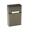 Aluminum Alloy Thick 20 Cigarette Case Simple Solid Color Waterproof Hard Shell Cigarette Accessories 5