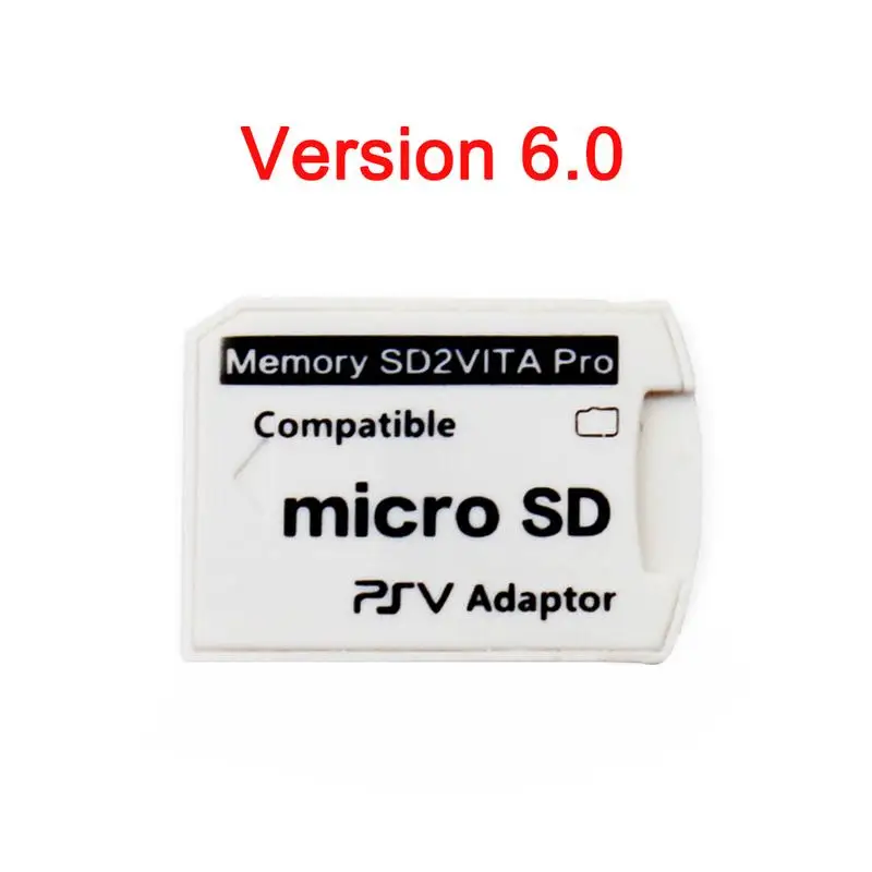 Adattatore Per Scheda Di Memoria Per Sony Play Station Vita V6.0 Sd2Vita Pro 3.65 System 1000 2000 Tf Microsd Card Convertitore Ps V Bianco