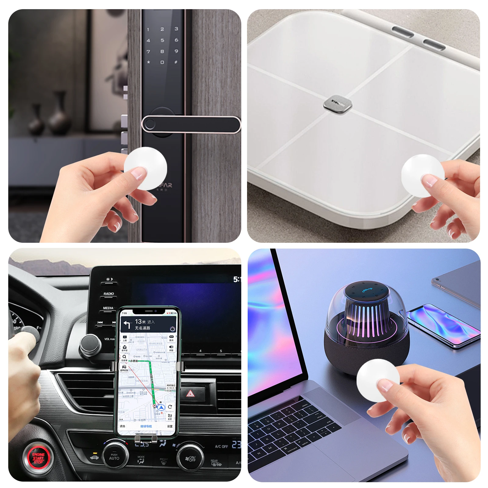 Blank NFC Tags NTAG215 Coin Cards Rewritable NFC Game Character Cards 25mm 504 Bytes Memory Compatible with All NFC Enabled 6