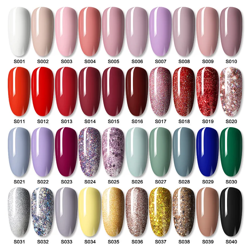 ROSALIND Red Glitter Gel Polish 7ML Hybrid Varnishes All For Manicure Nails Art Base Top Coat UV Vernis Semi Permanent Gellak nail polish